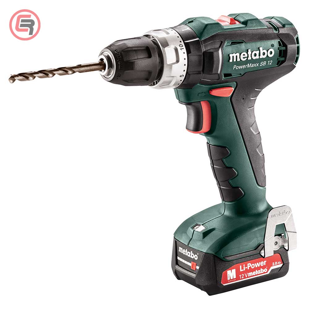 Metabo Bušilica – Odvijač Aku Udarna PowerMaxx SB 12 / 2xAKU (2,0 Ah) SC 36 + metaBOX 118 – 601076500