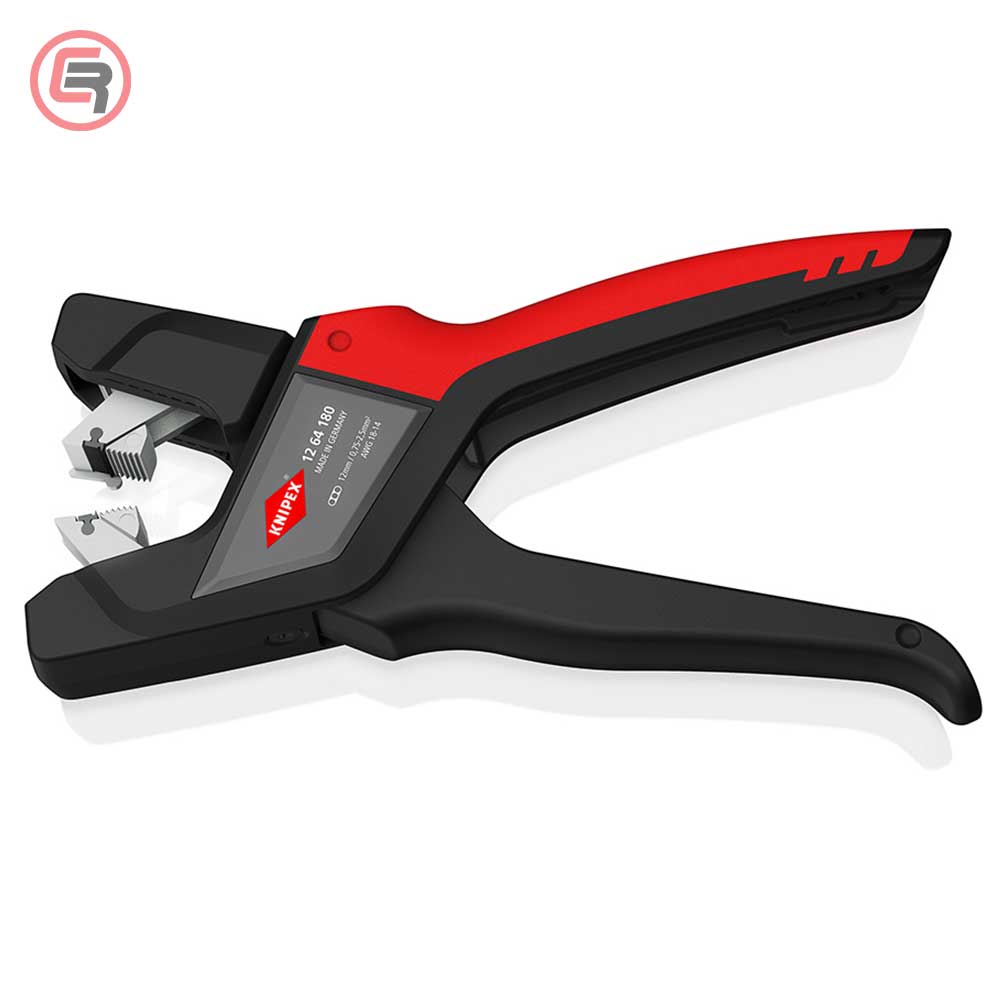 Knipex Kliješta Za Skidanje Izolacije 0,75 – 2,5 mm2 Automatska Za Ravne Kablove – 12 64 180