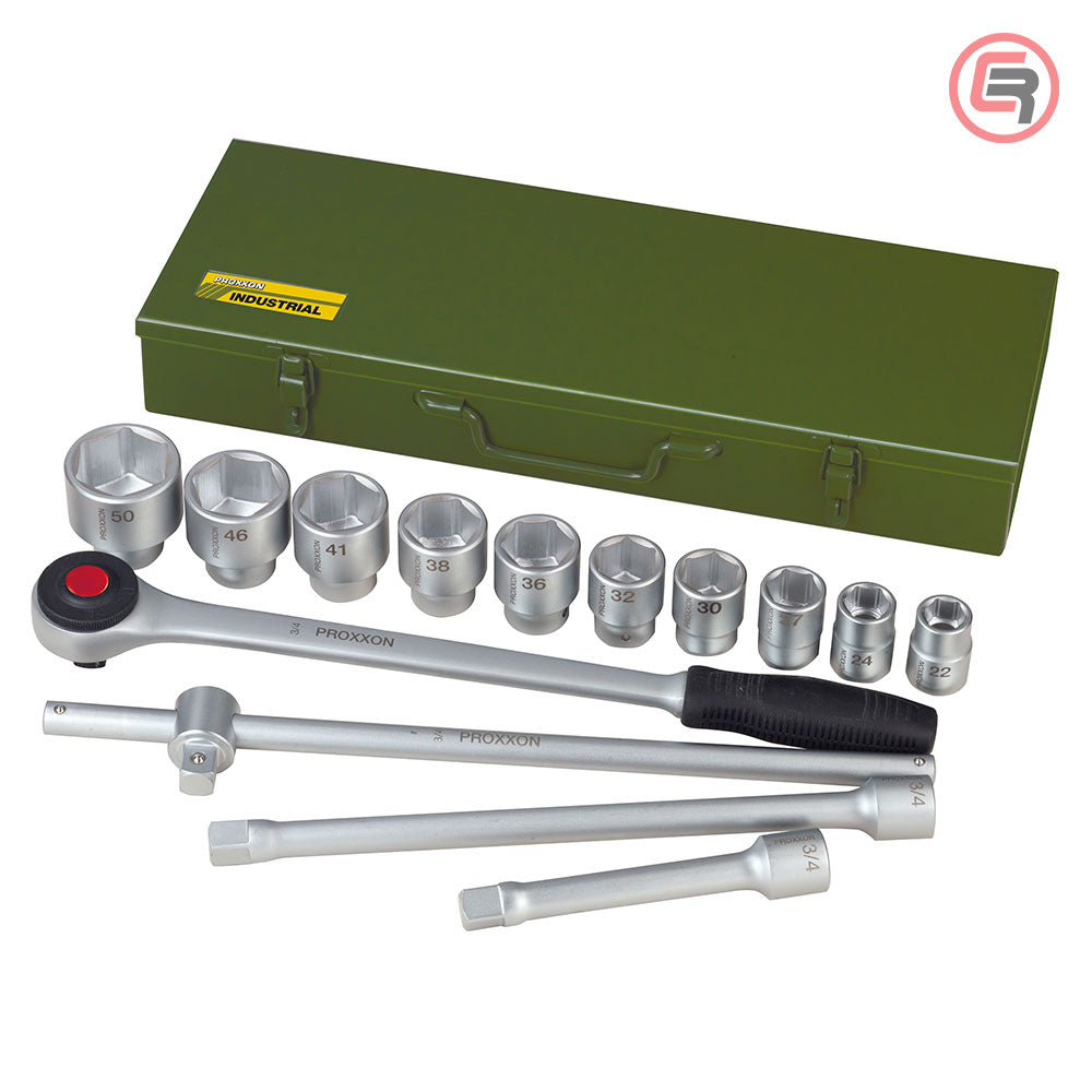 Proxxon Garnitura Nasadnih Ključeva 3/4”, 22 – 50 mm / 14 dijelna – 23300