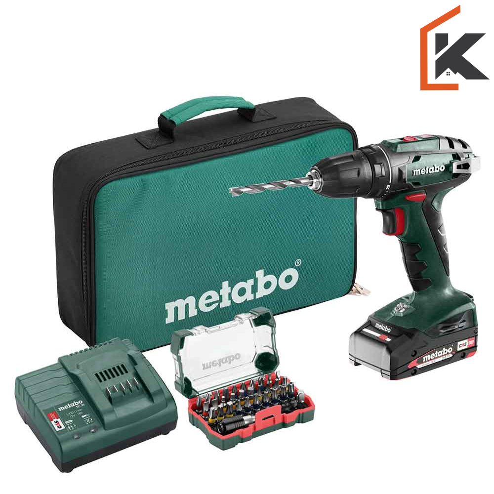 Metabo Bušilica-Odvijač Aku BS 18 1 x AKU (2,0 Ah) SC 30 U Torbi + Bit – Box SP – 602207580