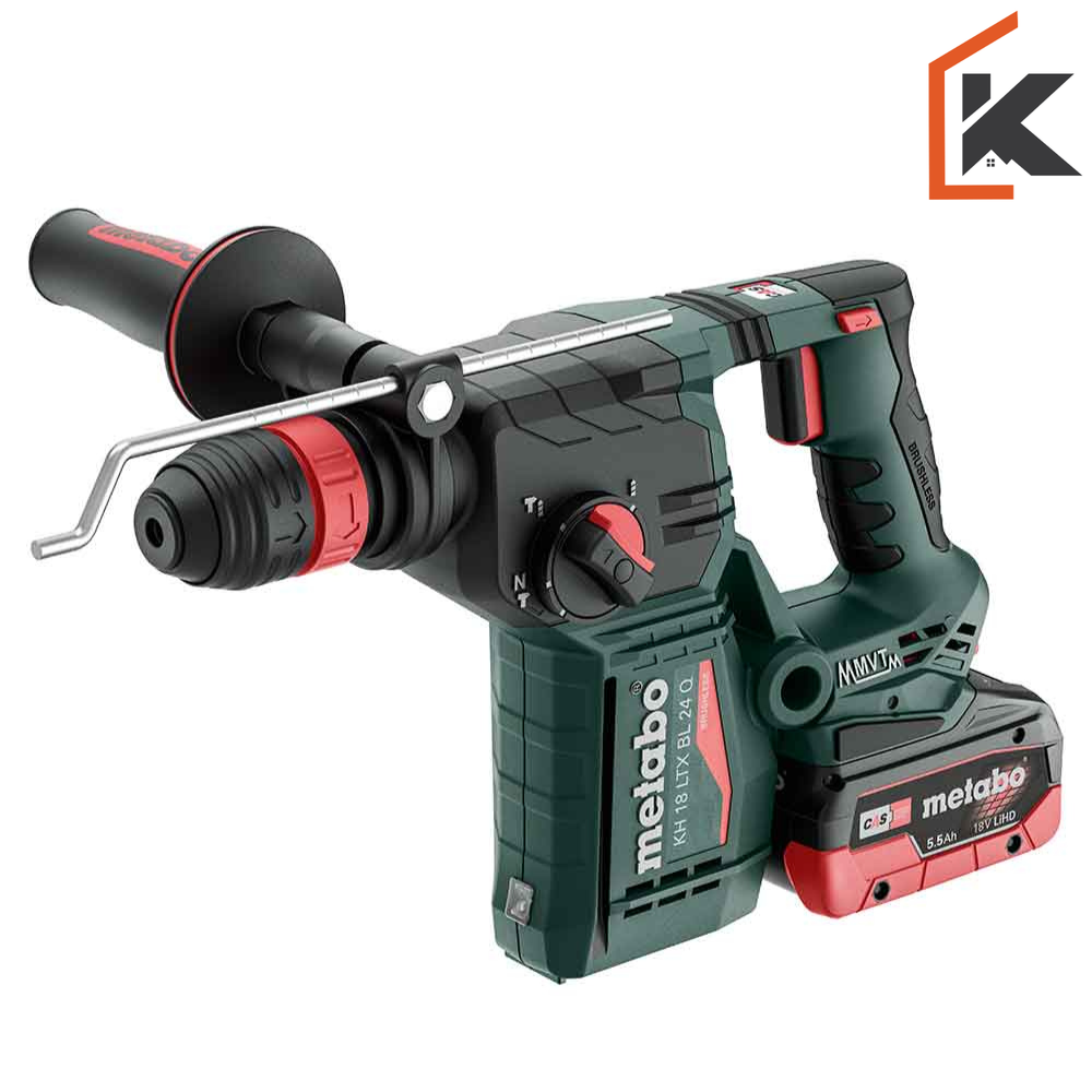 Metabo Akumulatorski čekić-bušilica kombinovani KH 18 LTX BL 24 Q 18V 2xAKU (5,5 Ah LiHD) ASC145 + metaBOX 165 L – 601714660