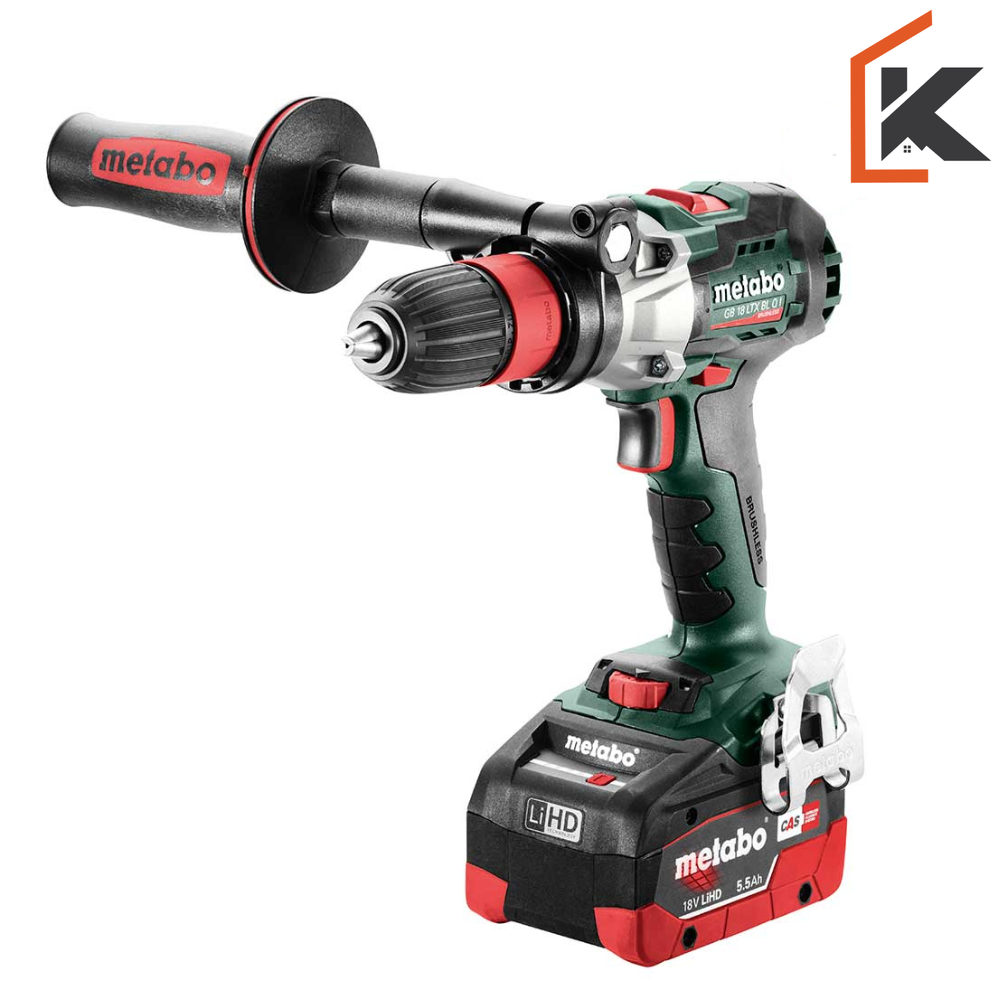 Metabo Aku bušilica-odvijač GB 18 LTX BL Q I za navoje 18 V / 2 x AKU (5,5 Ah LiHD) ASC 145 + metaBOX 145 L – 602362660