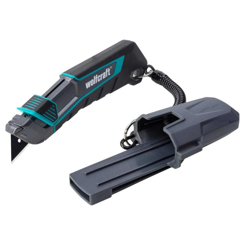 Wolfcraft Skalper Metalno Kučište Sa Trapeznom Oštricom 61 x 0,65 mm Pro Safety Sa Futrolom i Vezicom – 4292000