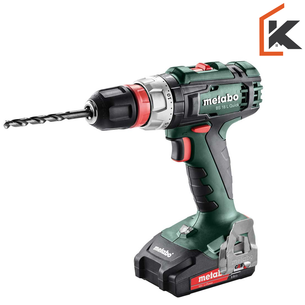 Metabo Bušilica-Odvijač Aku BS 18 L Quick 18 V / 2xAKU (2,0 Ah) SC 30 + metaBOX 145 – 602320500