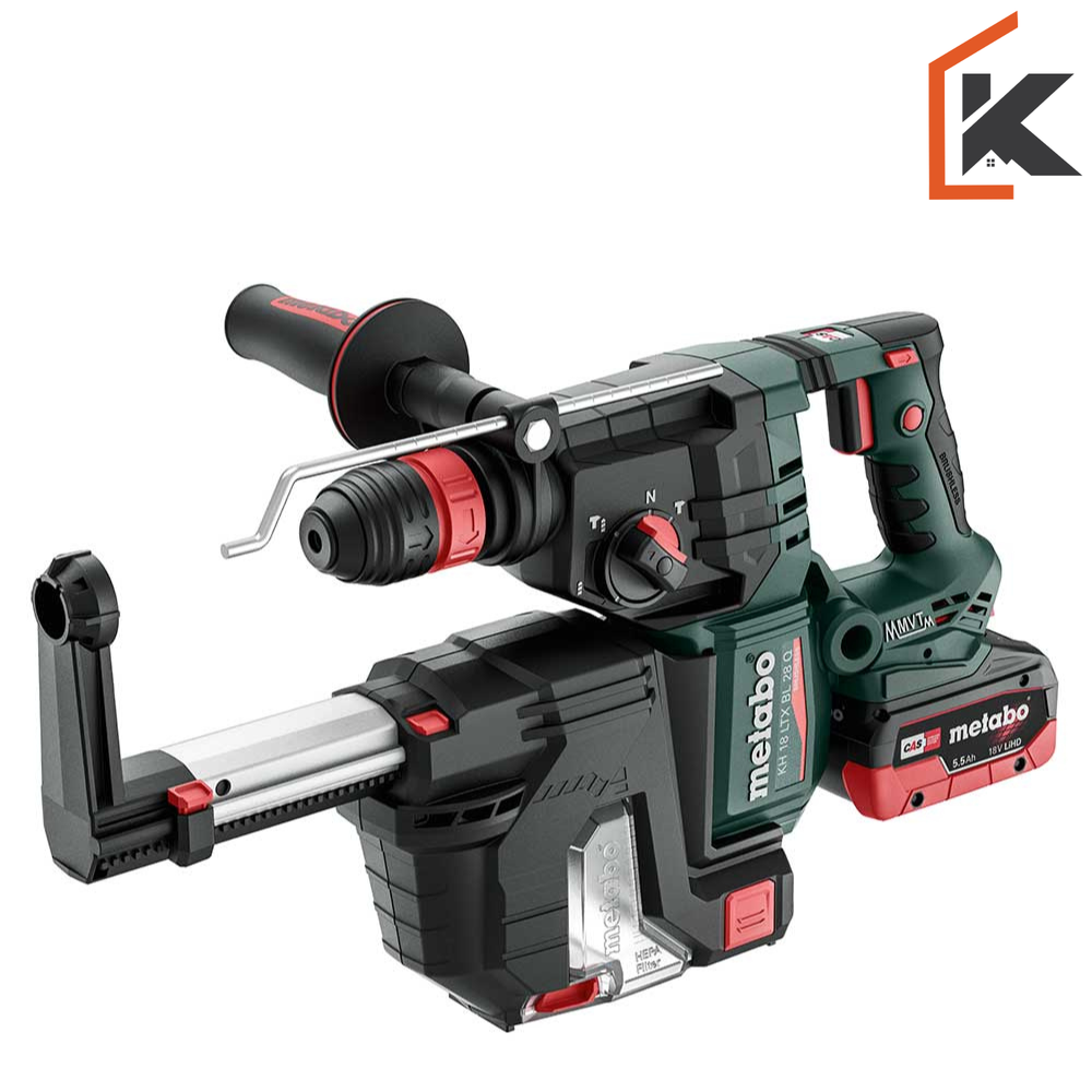 Metabo Čekić Kombinovani Aku KH 18 LTX BL 28 Q Set ISA 18V 2xAKU (5,5 Ah LiHD) ASC145 + metaBOX 185 XL – 601715930