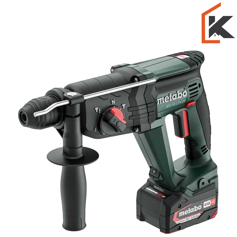 Metabo čekić kombinirani aku KH 18 LTX 24 / 18V 2xAKU (4,0 Ah) ASC55 + metaBOX 165 L – 601712510