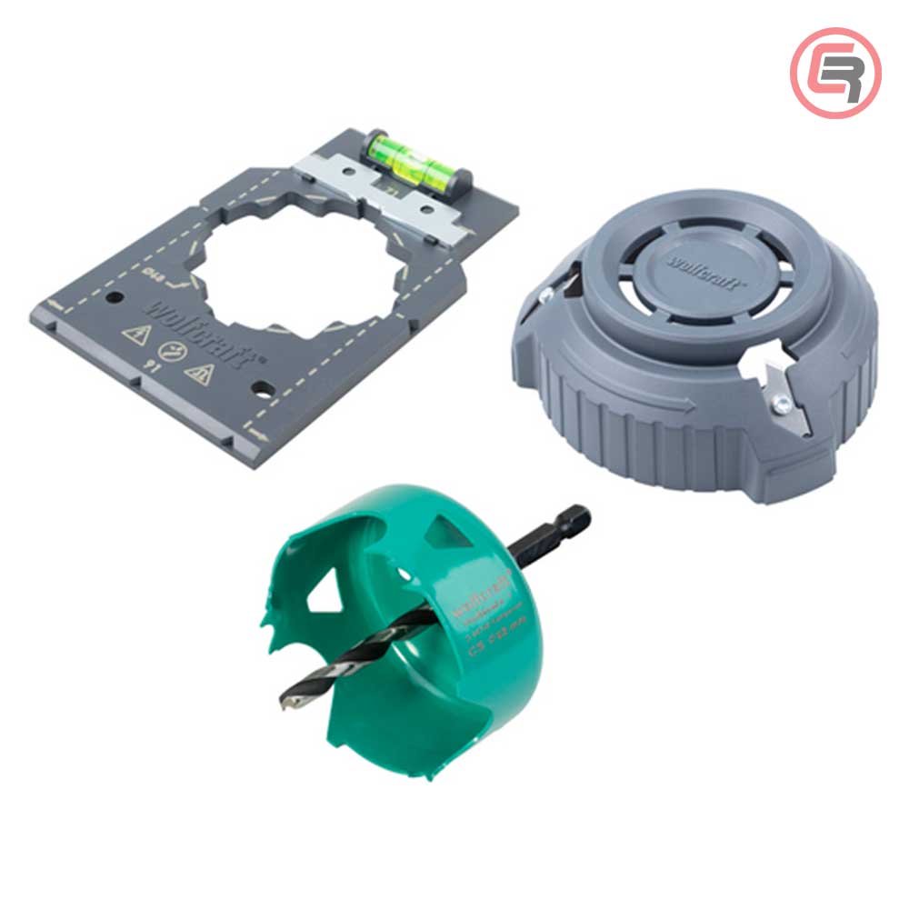 Wolfcraft Set Za Postavljanje Razvodnih Kutija / 3 dijelni – 5897000