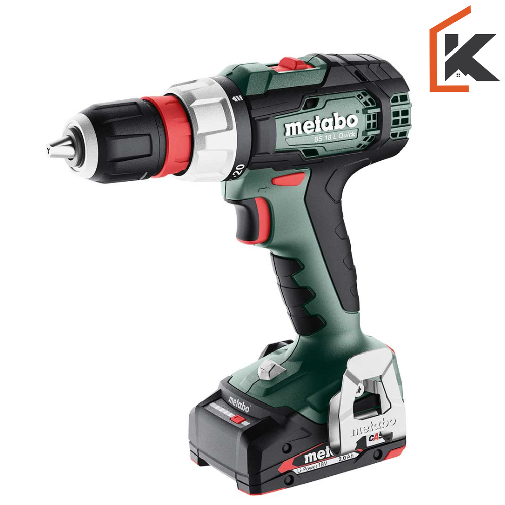 Metabo Bušilica – Odvijač Aku BS 18 L Quick 2 x AKU LiPOWER (2,0 Ah) SC 36 + metaBOX 145 – 614052500