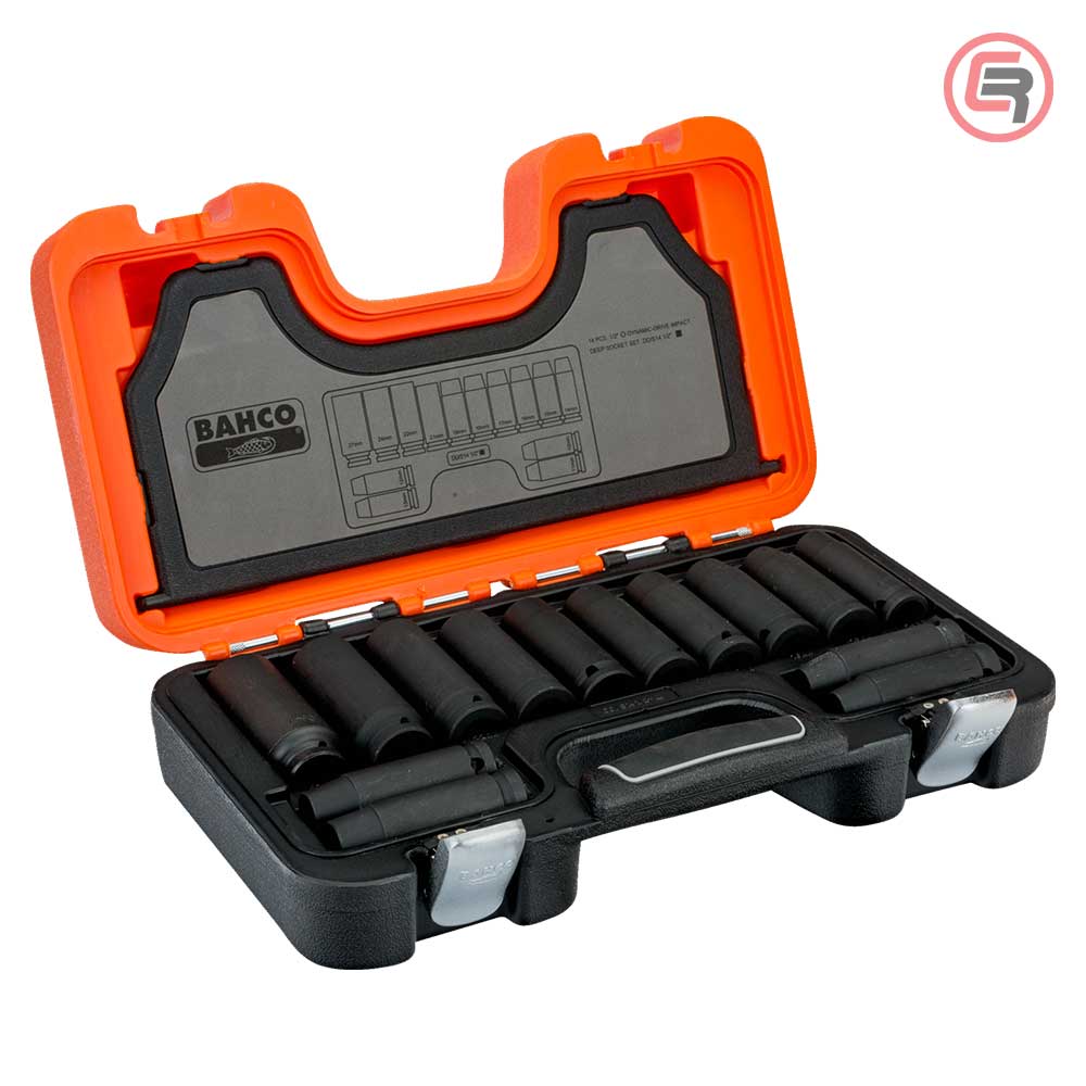 Bahco Garnitura Nasadnih Ključeva Udarnih 1 / 2 ” Dugih 10 – 27 mm/ 14 dijelna – DD / S14