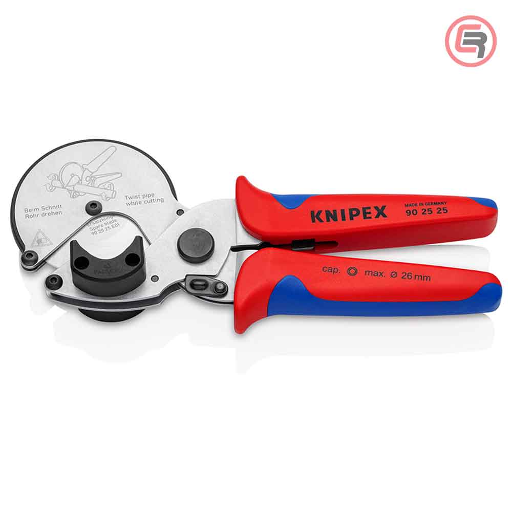 Knipex Škare Makaze Za Rezanje Kompozitnih i Plastičnih Cijevi do fi 26 mm – 90 25 25
