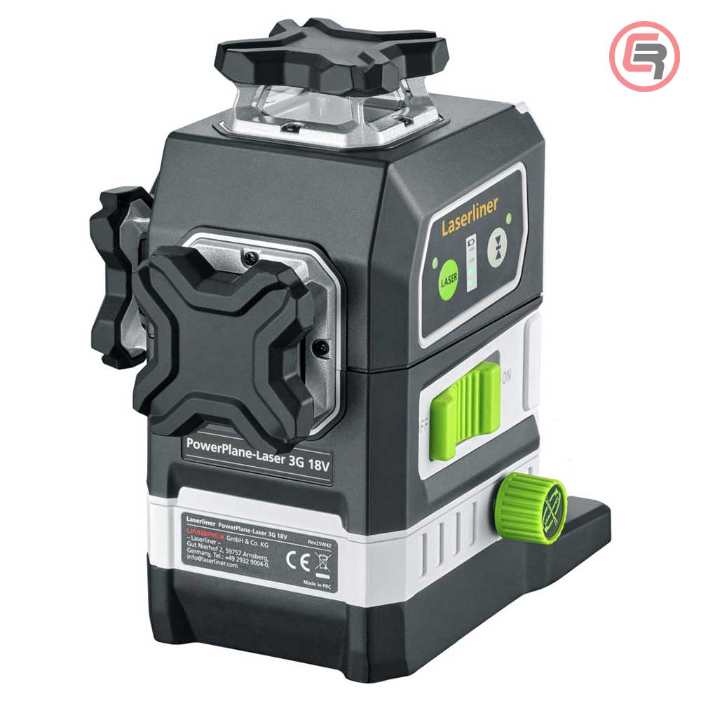 Laserliner Laser Trodimenzionalni Zeleni PowerPlane-Laser 3G Multi – 18V (bez baterija) + 7 Adaptera Za Bateriju – 036.380-1