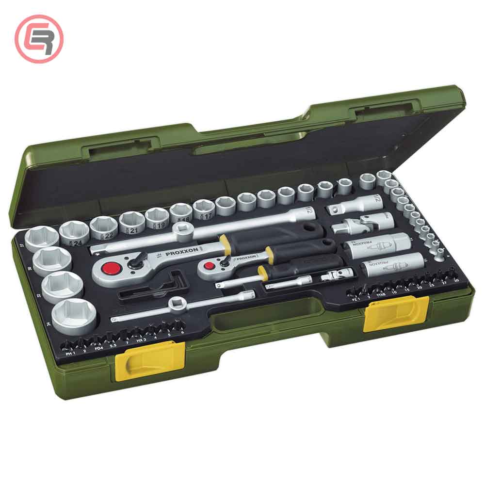Proxxon Garnitura Nasadnih Ključeva 1/4″ + 1/2″, 4-34 mm / 65 dijelna – 23286