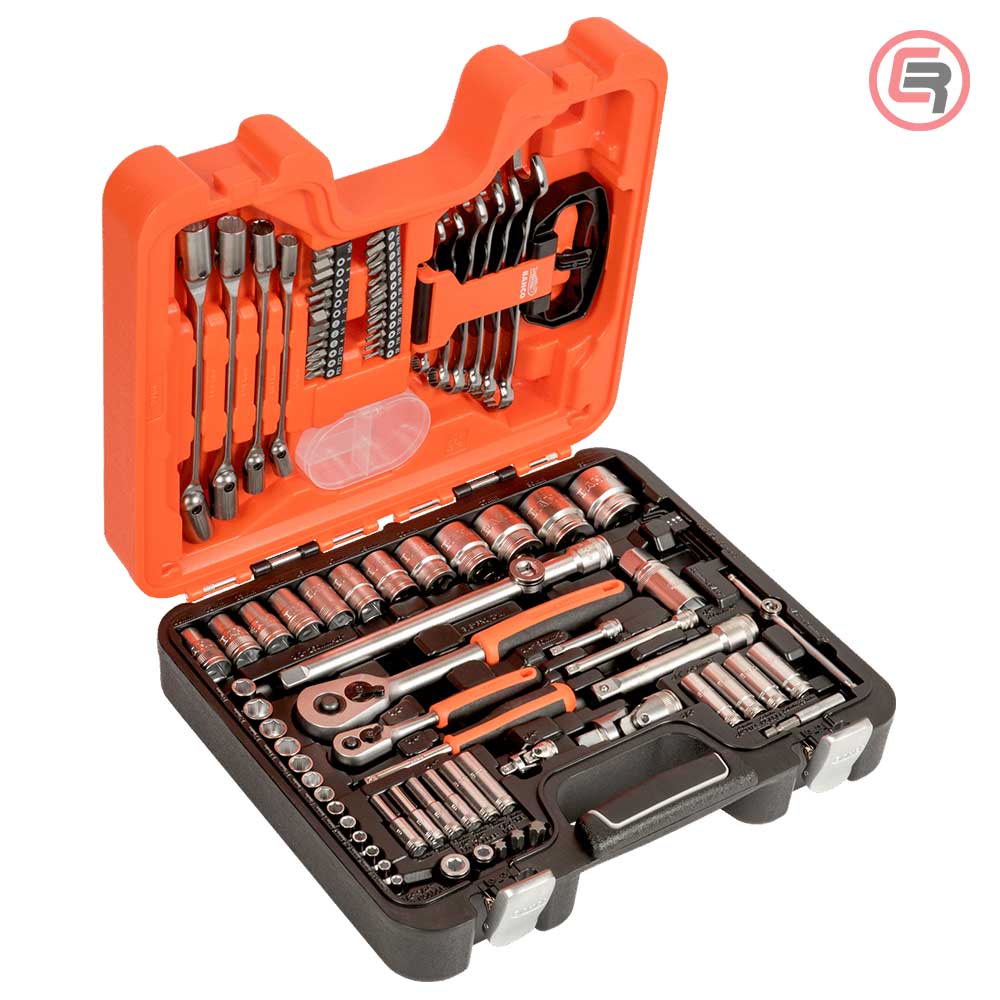 Bahco Garnitura Nasadnih Ključeva 1/4″, 1/2” i Okasto-Vilastih Ključeva / 92 dijelna – S910