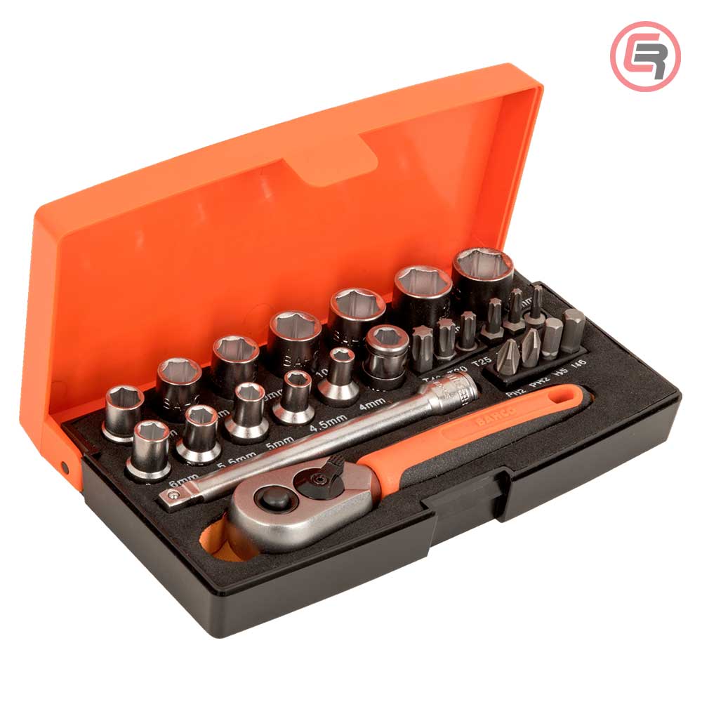 Bahco Garnitura Nasadnih Ključeva 1/4”, 4-13 mm / 25 dijelna – SL25